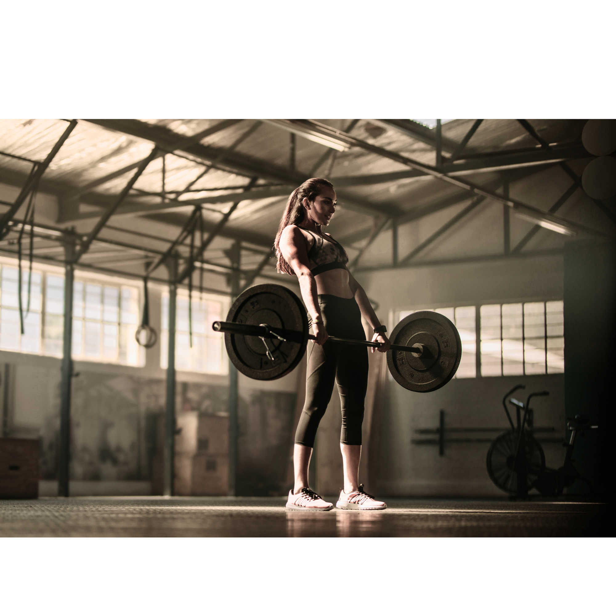 Strength athlete preparing a barbell lift