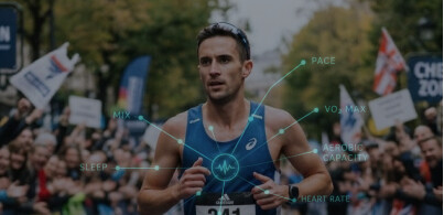 Endurance athlete racing