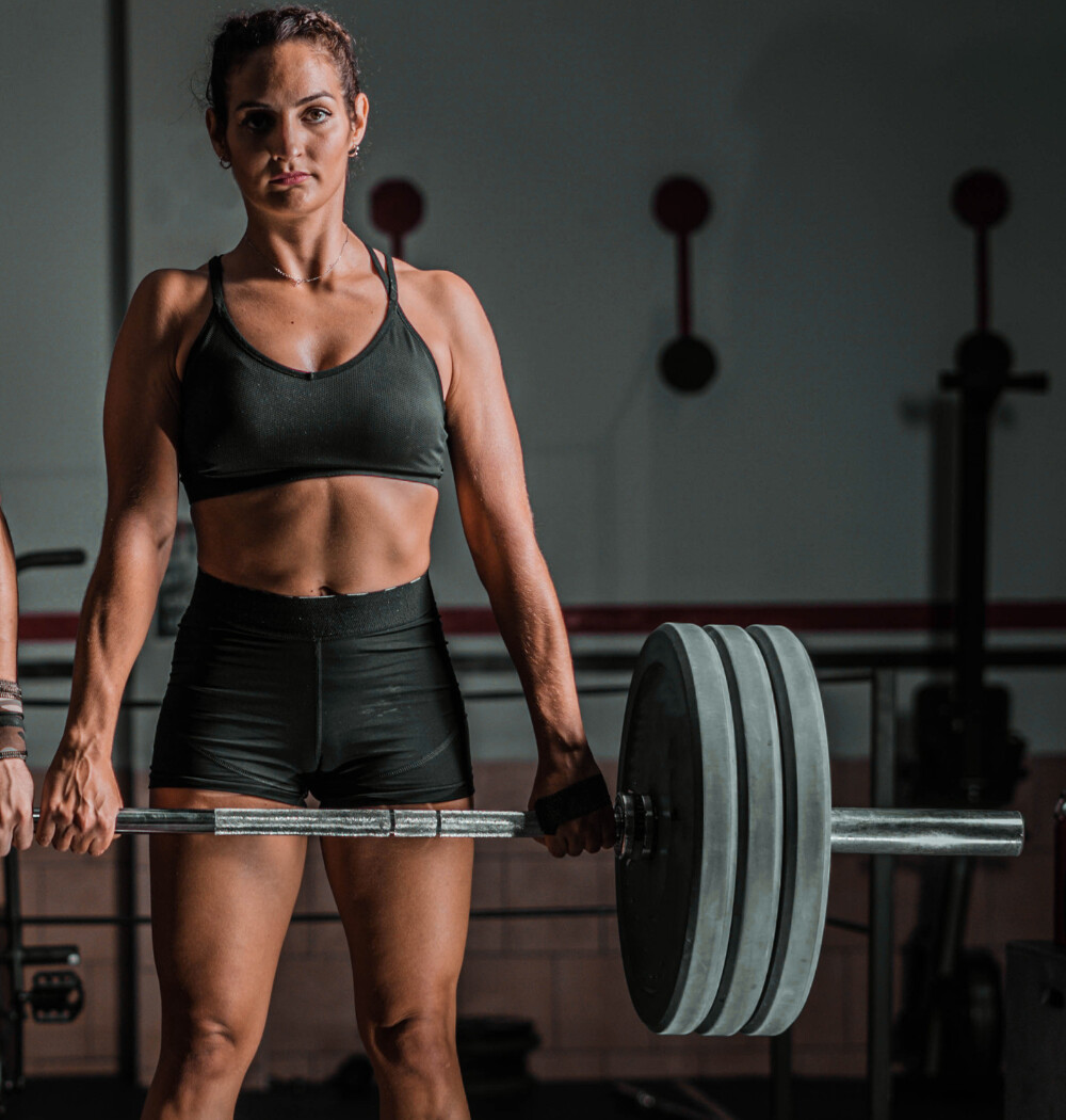 Strength athlete preparing for a barbell lift